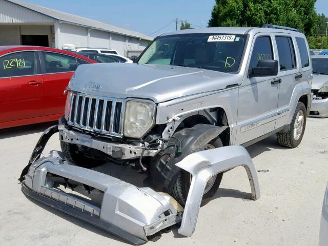 1J8GP58K89W530619 - 2009 JEEP LIBERTY LI SILVER photo 2