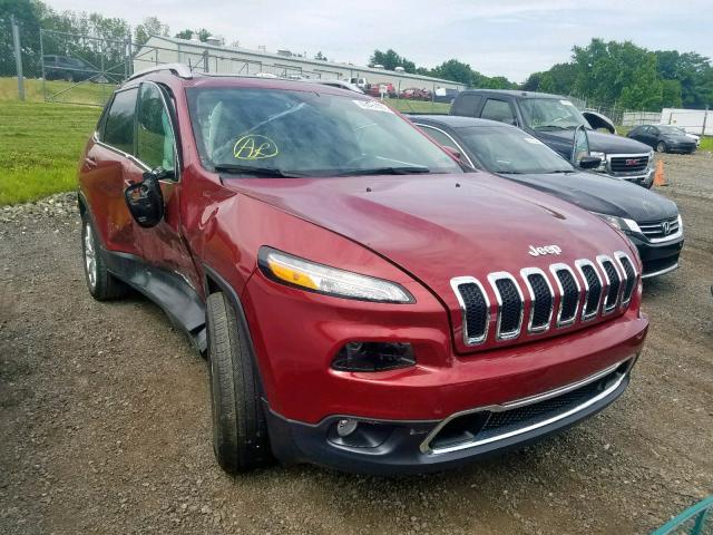 1C4PJMDS3GW142140 - 2016 JEEP CHEROKEE L RED photo 1