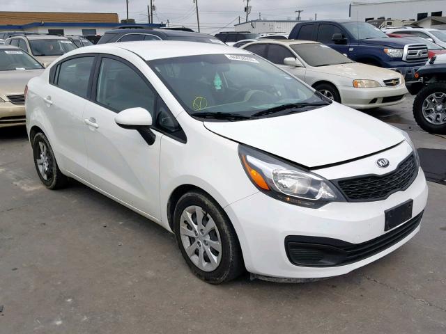 KNADM4A33F6495724 - 2015 KIA RIO LX WHITE photo 1