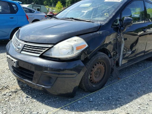 3N1BC13E28L429316 - 2008 NISSAN VERSA S BLACK photo 9