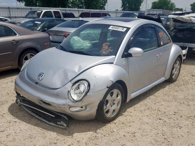 3VWCK21C03M412896 - 2003 VOLKSWAGEN NEW BEETLE ვერცხლისფერი ფოტო 2