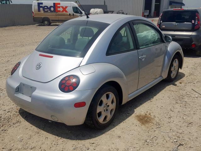 3VWCK21C03M412896 - 2003 VOLKSWAGEN NEW BEETLE ვერცხლისფერი ფოტო 4
