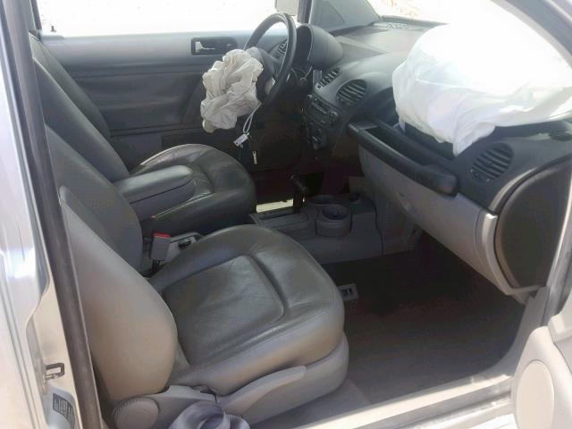 3VWCK21C03M412896 - 2003 VOLKSWAGEN NEW BEETLE ვერცხლისფერი ფოტო 5