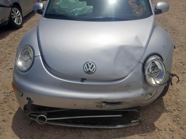 3VWCK21C03M412896 - 2003 VOLKSWAGEN NEW BEETLE ვერცხლისფერი ფოტო 9