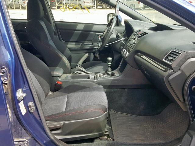 JF1VA1A66F9818287 - 2015 SUBARU WRX BLUE photo 5