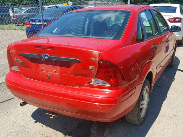 1FAFP34303W161824 - 2003 FORD FOCUS SE C RED photo 4