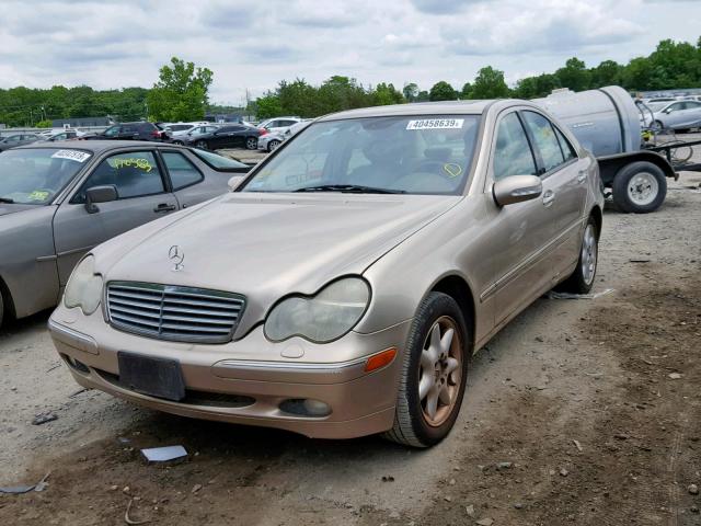 WDBRF64J71F078803 - 2001 MERCEDES-BENZ C 320 BEIGE photo 2