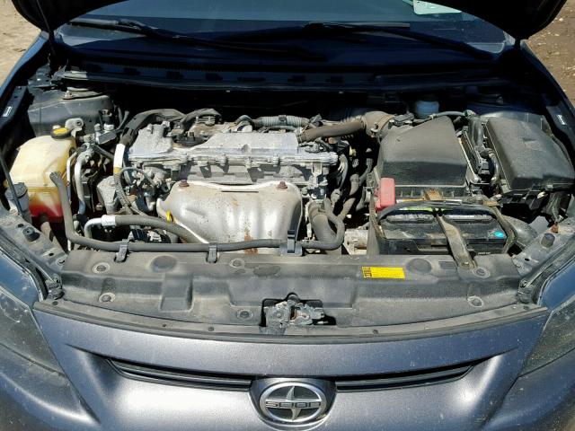 JTKJF5C74C3028758 - 2012 TOYOTA SCION TC GRAY photo 7