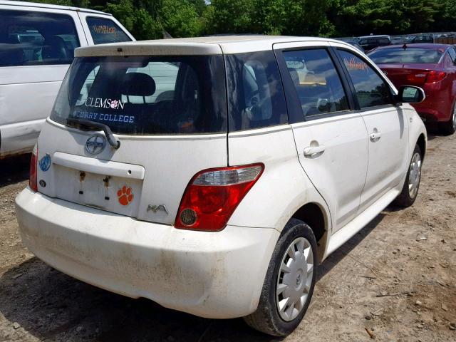 JTKKT624860167999 - 2006 TOYOTA SCION XA WHITE photo 4