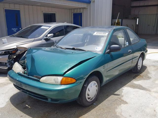 JA3AA11AXSU076477 - 1995 MITSUBISHI MIRAGE S GREEN photo 2