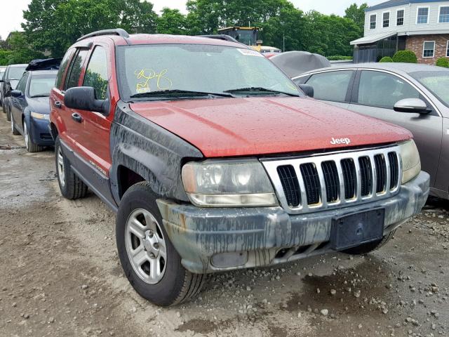 1J4GW48S23C589060 - 2003 JEEP GRAND CHER RED photo 1