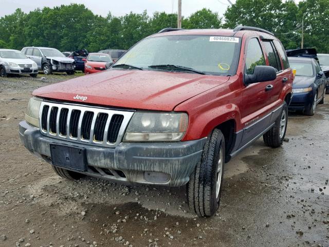 1J4GW48S23C589060 - 2003 JEEP GRAND CHER RED photo 2