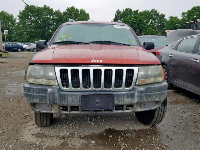 1J4GW48S23C589060 - 2003 JEEP GRAND CHER RED photo 9