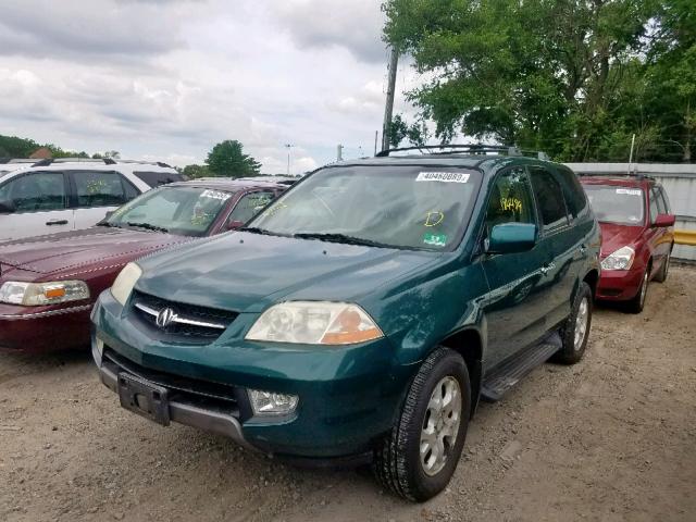 2HNYD18692H001131 - 2002 ACURA MDX TOURIN GREEN photo 2