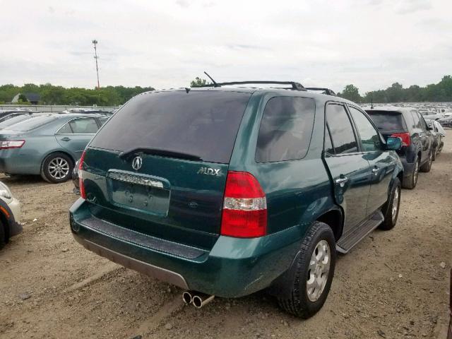 2HNYD18692H001131 - 2002 ACURA MDX TOURIN GREEN photo 4