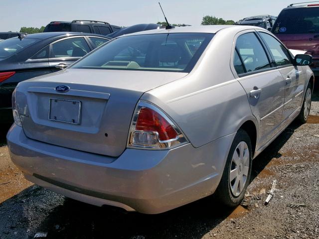 3FAHP06Z98R187762 - 2008 FORD FUSION S SILVER photo 4