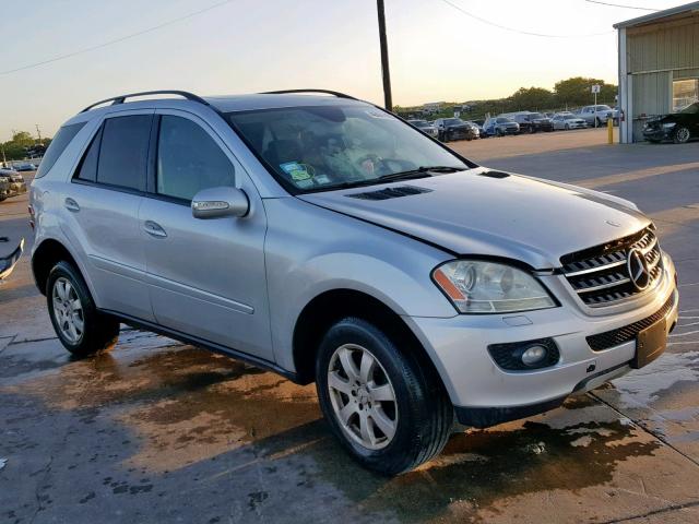 4JGBB86E17A231557 - 2007 MERCEDES-BENZ ML 350 SILVER photo 1