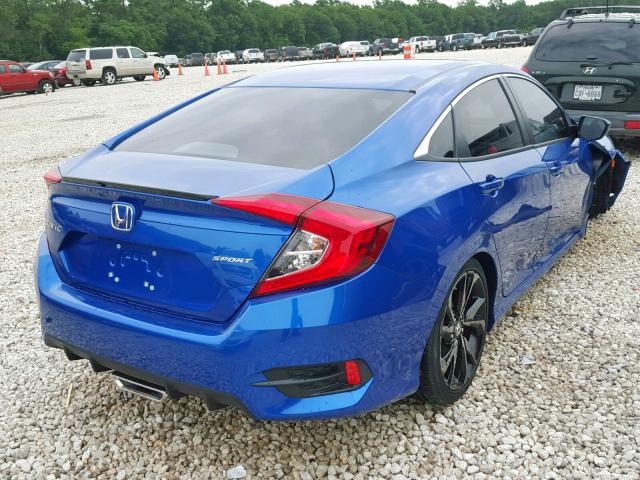 19XFC2F80KE032399 - 2019 HONDA CIVIC SPOR BLUE photo 4