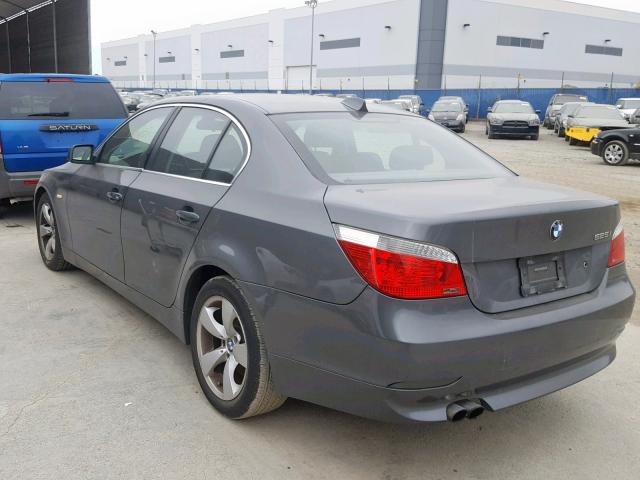 WBANA53545B858622 - 2005 BMW 525 I GRAY photo 3