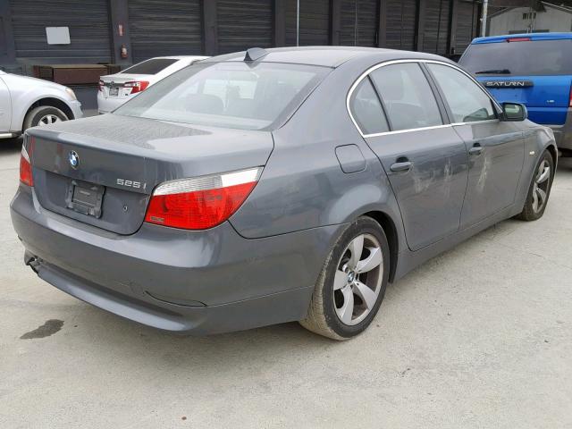 WBANA53545B858622 - 2005 BMW 525 I GRAY photo 4