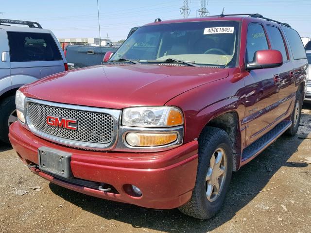 1GKFK66U45J258819 - 2005 GMC YUKON XL D RED photo 2