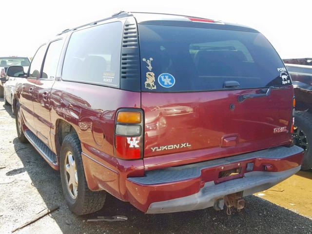 1GKFK66U45J258819 - 2005 GMC YUKON XL D RED photo 3