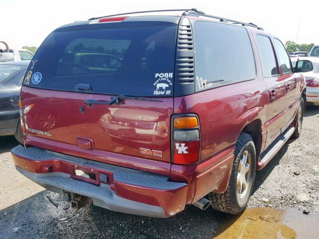 1GKFK66U45J258819 - 2005 GMC YUKON XL D RED photo 4