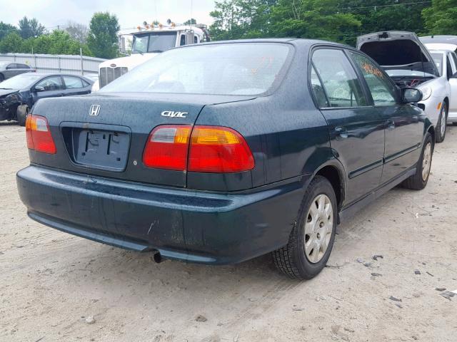 2HGEJ6615YH504381 - 2000 HONDA CIVIC BASE 绿色 照片 4