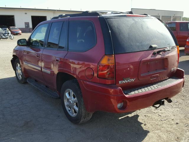 1GKDT13S442170758 - 2004 GMC ENVOY RED photo 3