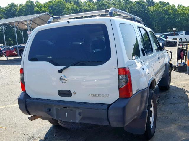 5N1ED28T44C642712 - 2004 NISSAN XTERRA XE WHITE photo 4