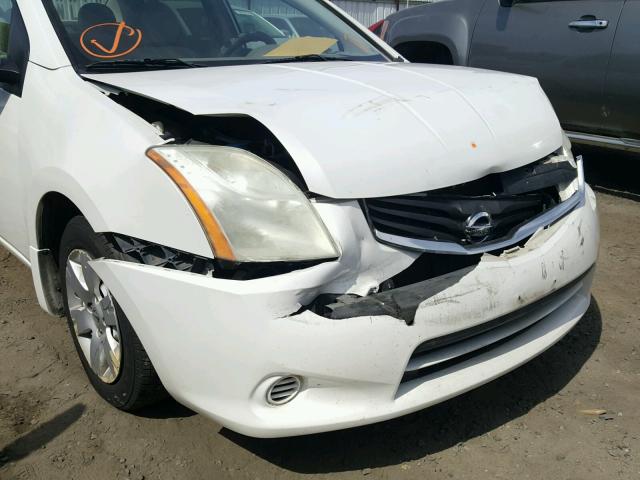 3N1AB6AP6AL635972 - 2010 NISSAN SENTRA 2.0 WHITE photo 9