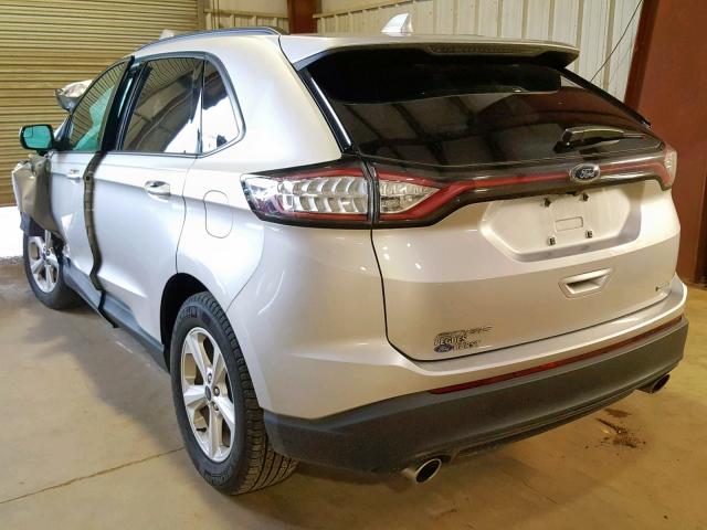 2FMPK3G95HBC43971 - 2017 FORD EDGE SE SILVER photo 3