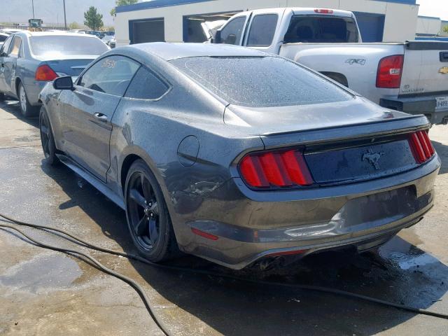 1FA6P8AM7G5317461 - 2016 FORD MUSTANG GRAY photo 3