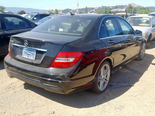 WDDGF4HB7DR275964 - 2013 MERCEDES-BENZ C 250 BLACK photo 4