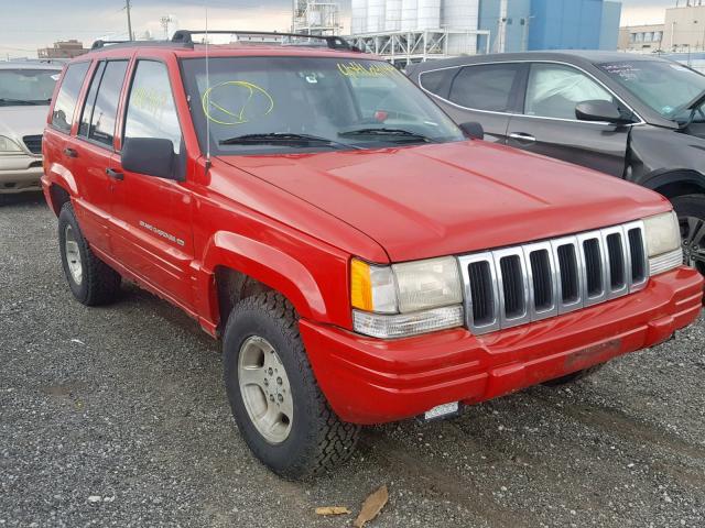 1J4GZ48S4WC241143 - 1998 JEEP GRAND CHER RED photo 1