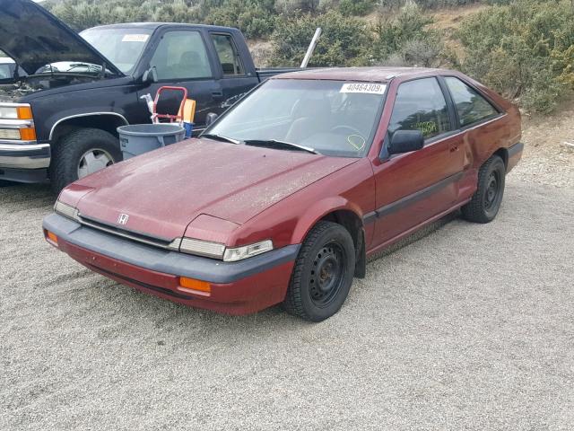 JHMCA5487JC040307 - 1988 HONDA ACCORD LXI BURGUNDY photo 2