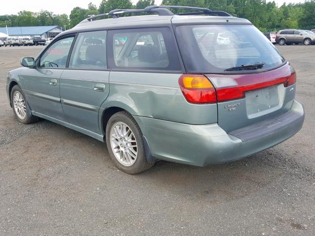 4S3BH635237311288 - 2003 SUBARU LEGACY L GREEN photo 3