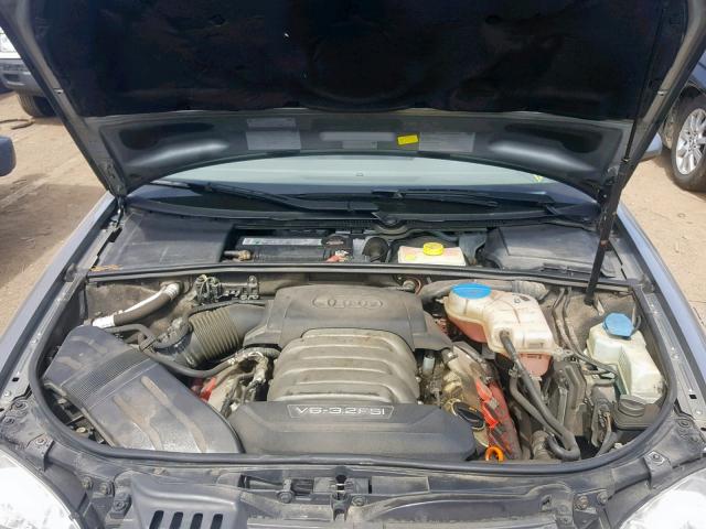 WAUDH78E86A120664 - 2006 AUDI A4 3.2 QUA GRAY photo 7