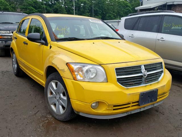 1B3HB48B87D554904 - 2007 DODGE CALIBER SX YELLOW photo 1