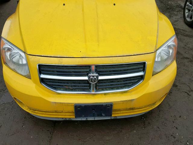 1B3HB48B87D554904 - 2007 DODGE CALIBER SX YELLOW photo 7