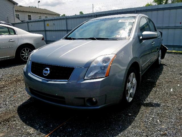 3N1AB61E58L624793 - 2008 NISSAN SENTRA 2.0 GRAY photo 2