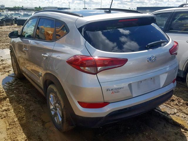 KM8J3CA4XHU310168 - 2017 HYUNDAI TUCSON LIM SILVER photo 3