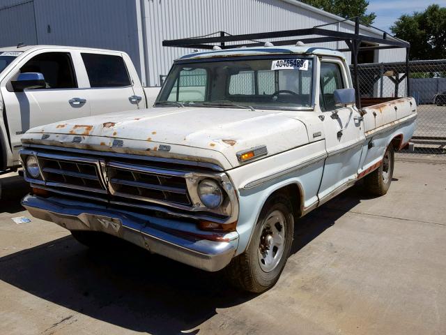 F25YRP20957 - 1972 FORD F-150 WHITE photo 2