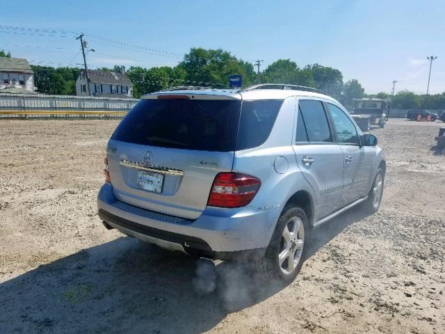 4JGBB86E08A435249 - 2008 MERCEDES-BENZ ML 350 BLUE photo 4