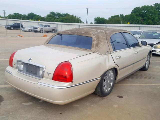 1LNHM83W73Y620609 - 2003 LINCOLN TOWN CAR C CREAM photo 4