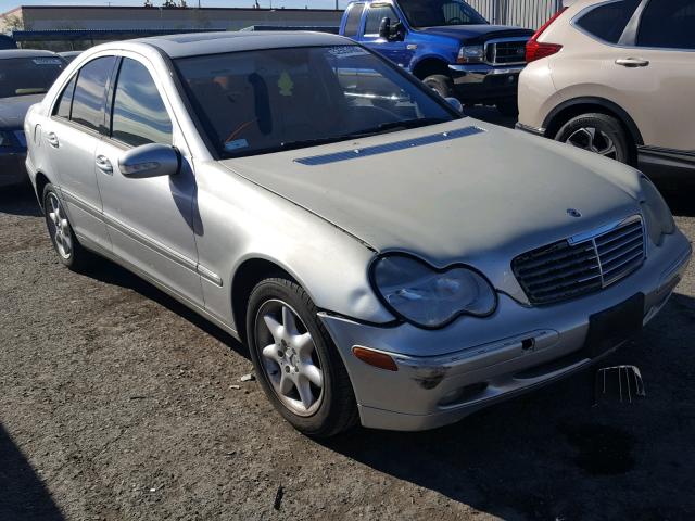 WDBRF61J34A618363 - 2004 MERCEDES-BENZ C 240 GRAY photo 1