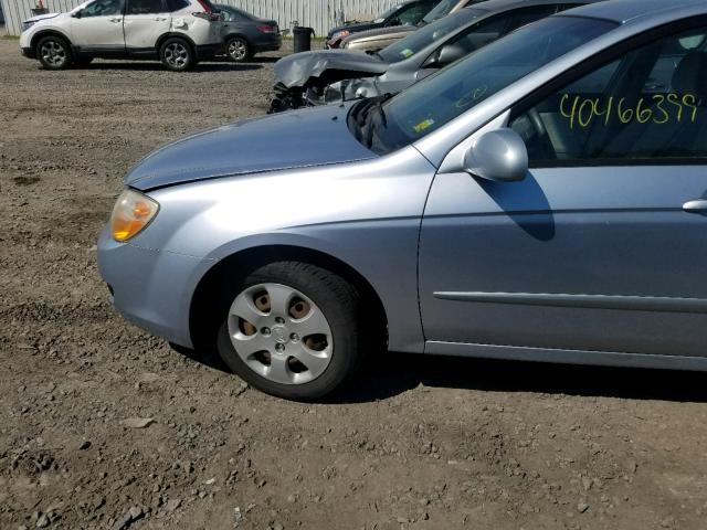 KNAFE122275432969 - 2007 KIA SPECTRA EX BLUE photo 9