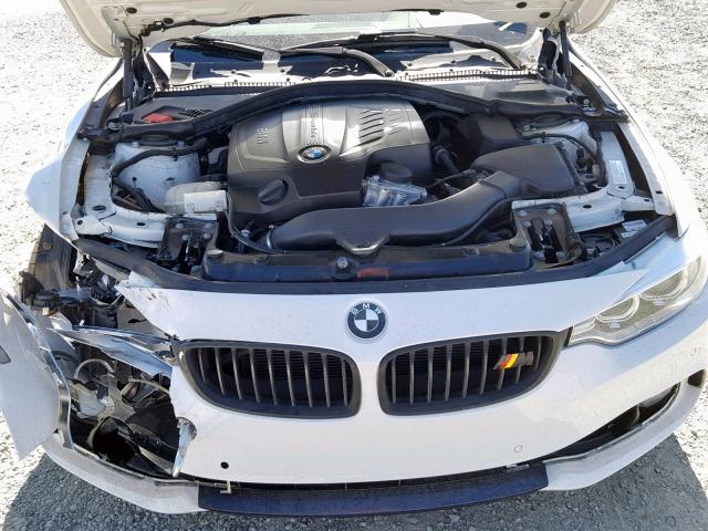 WBA3R1C59FK193419 - 2015 BMW 435 I WHITE photo 7