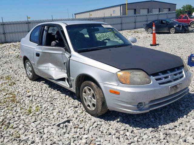 KMHCG35C35U357472 - 2005 HYUNDAI ACCENT GS SILVER photo 1