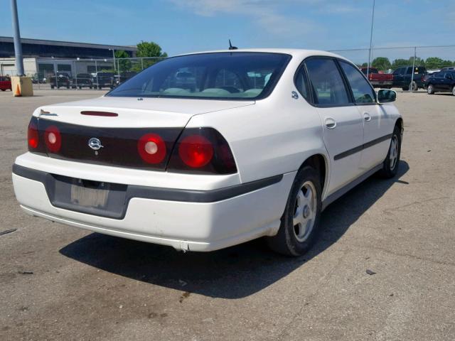 2G1WF52E559224739 - 2005 CHEVROLET IMPALA WHITE photo 4